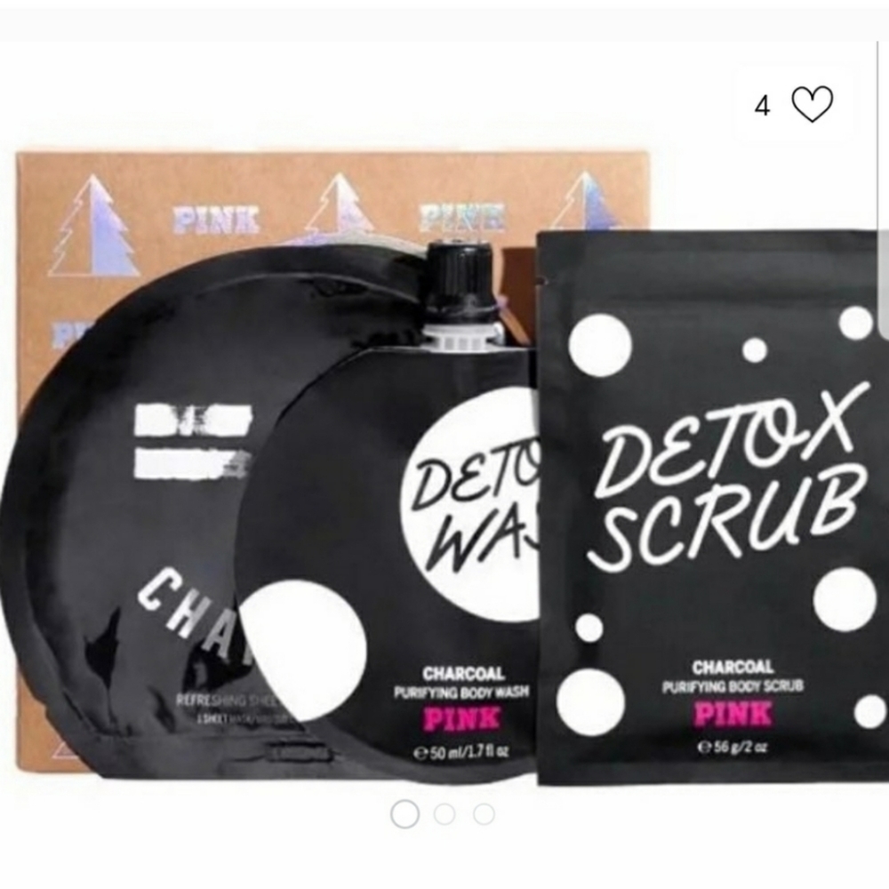 Nwt Victoria secret pink charcoal detox pack